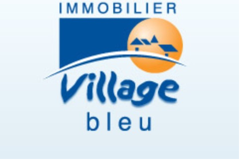 Immobilier village bleu logo